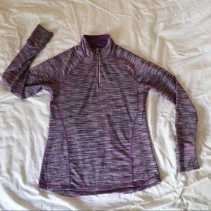 Long sleeve quarter zip athletic shirt